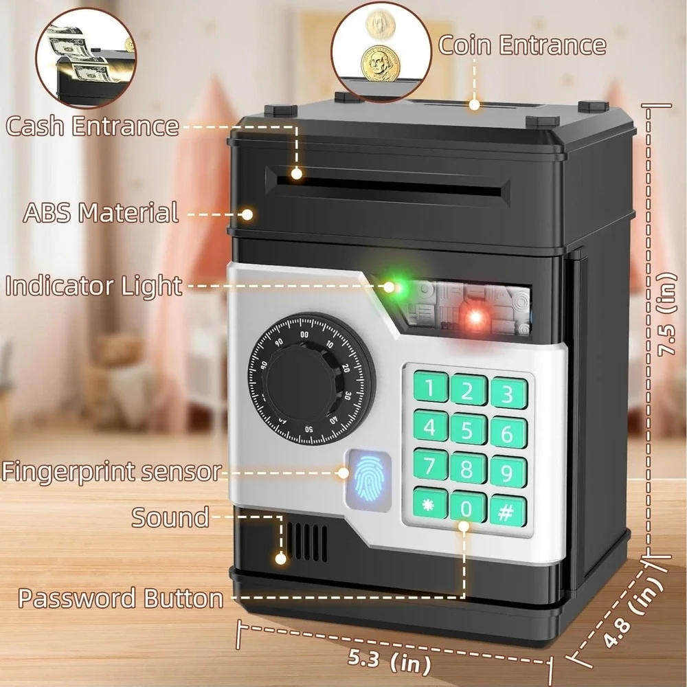 Piggy Bank, Automatic Electronic Piggy Bank for Kids Boys‎ Girls